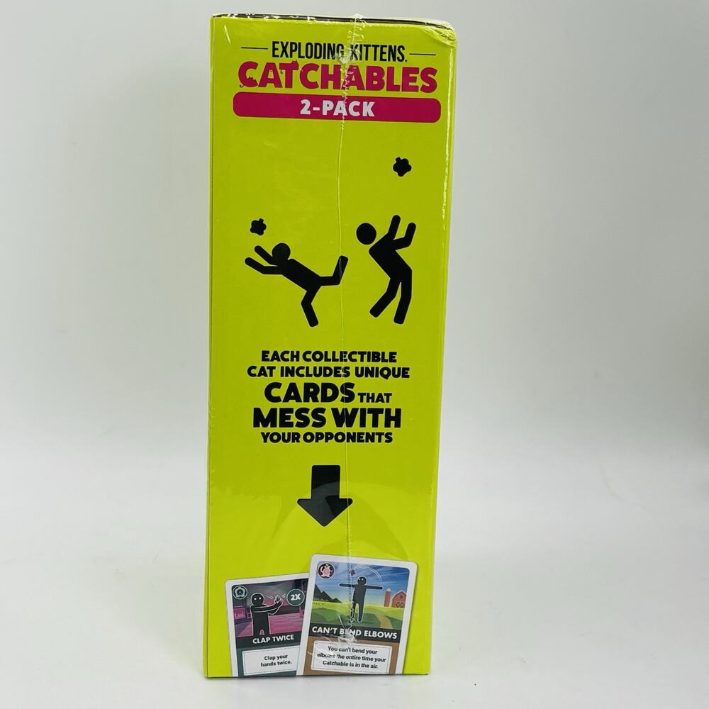 Exploding Kittens Catchables 2pk DJ Cat & Cattle Party Game. New. Sealed! - Picture 3 of 7